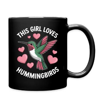 Hummingbird Sayings Hummingbird Funny Hummingbird Gift - Full Colour Mug - black - Right