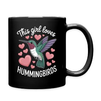 Hummingbird Sayings Hummingbird Funny Hummingbird Gift - Full Colour Mug - black - Right