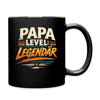 Un best-seller légendaire vintage de la fête des pères au niveau Papa - Mug uni - noir - Droite