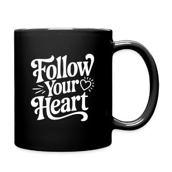 Follow Your Heart - Full Colour Mug - black - Right