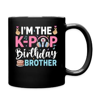 Je suis le frère d’anniversaire K-Pop - Mug uni - noir - Droite