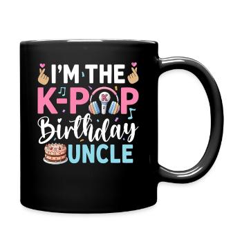 Je suis l’oncle d’anniversaire de la K-Pop - Mug uni - noir - Droite