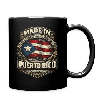 Made In Puerto Rico Boricua - Full Colour Mug - black - Right