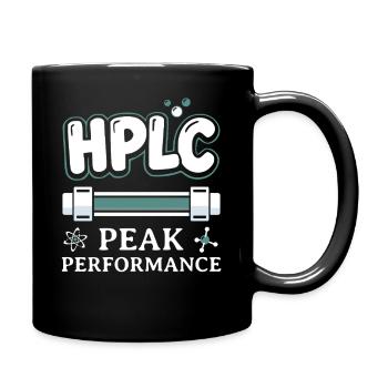 Pic HPLC en chromatographie liquide haute performance - Mug uni - noir - Droite