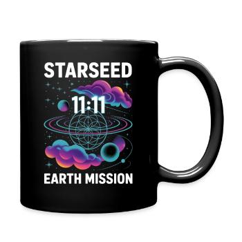 Mission Terre Starseed 11:11 - Mug uni - noir - Droite
