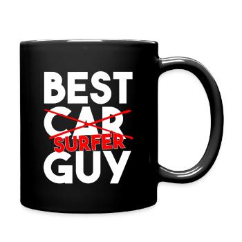 Best Surfer Guy Funny Surfing Typography - Full Colour Mug - black - Right