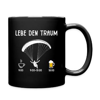 Parapente VIS LE RÊVE Amusement - Mug uni - noir - Droite