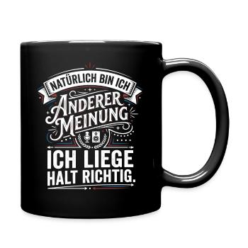 Of course I disagree Humor Saying - Full Colour Mug - black - Right