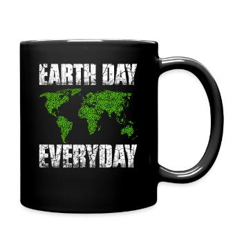T-shirt de la Journée de la Terre - Mug uni - noir - Droite