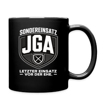 Special operation bachelor party – Last mission before marriage - Full Colour Mug - black - Right