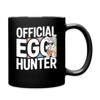 Humour officiel du lapin de Pâques du chasseur d’œufs - Mug uni - noir - Droite