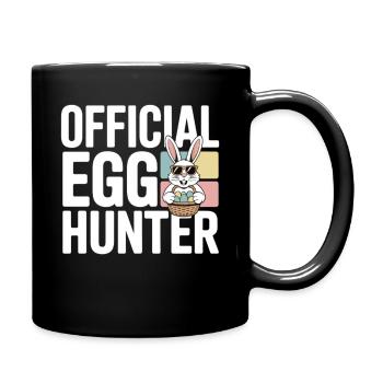 Humour officiel du lapin de Pâques du chasseur d’œufs - Mug uni - noir - Droite