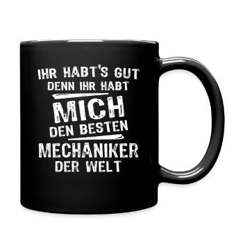 mechanic - Full Colour Mug - black - Right