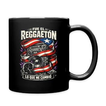 Puerto Rico Fue El Reggaeton Lo Que Me Cambio - Tasse einfarbig - Schwarz - Rechts