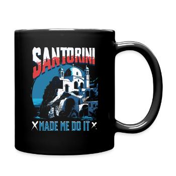 Santorini - Full Colour Mug - black - Right