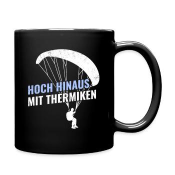 Parapente HAUT AVEC DES THERMIQUES Drôle - Mug uni - noir - Droite