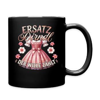 T-shirt traditionnel Chemise traditionnelle féminine Chemise Dirndl - Mug uni - noir - Droite
