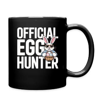 Humour officiel du lapin de Pâques du chasseur d’œufs - Mug uni - noir - Droite