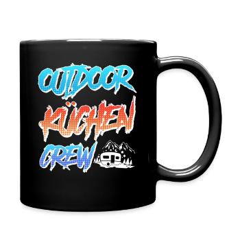 Chef OUTDOOR KITCHENS CREW Funny - Full Colour Mug - black - Right