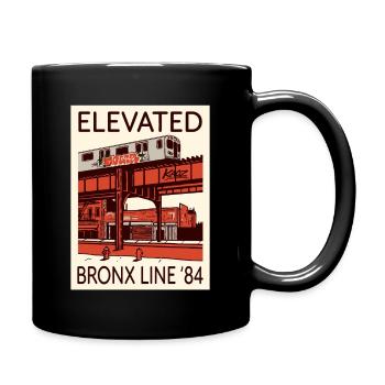 Elevated Bronx Line 84 Grafik - Tasse einfarbig - Schwarz - Rechts