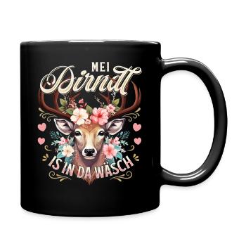 Traditional Costume Replacement Dirndl Shirt Women's Traditional Shirt - Full Colour Mug - black - Right