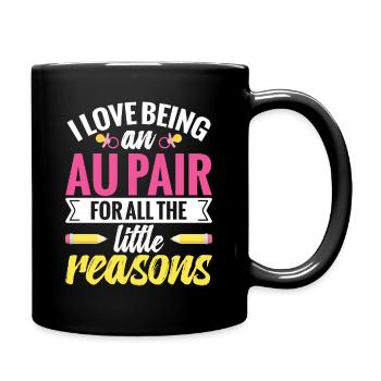 Nounou nounou d’appréciation des travailleuses au pair - Mug uni - noir - Droite