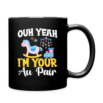 Baby-sitter Travailleuse au pair d’appréciation familiale - Mug uni - noir - Droite