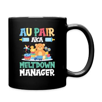 Appréciation de la baby-sitter amante au pair - Mug uni - noir - Droite