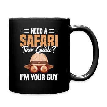 Guide de voyage Safari de vacances Guide de voyage - Mug uni - noir - Droite