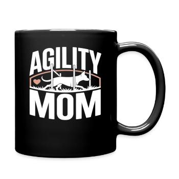 Maman Agility – Maman des Chiens de sport canin - Mug uni - noir - Droite