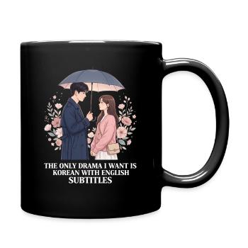 Koreanisches Drama K-Drama Liebhaber Kdrama - Tasse einfarbig - Schwarz - Rechts
