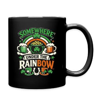 Sous l’arc-en-ciel | La Saint-Patrick - Mug uni - noir - Droite