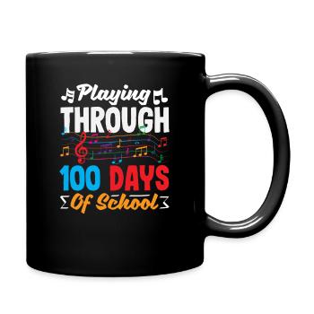 Conception de partitions musicales à l’école 100 Days - Mug uni - noir - Droite