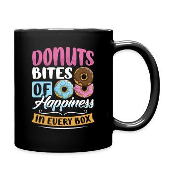 Restauration rapide en donuts - Mug uni - noir - Droite