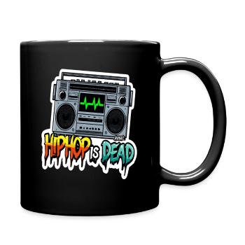 Boombox Graffiti HipHop ist tot - Tasse einfarbig - Schwarz - Rechts