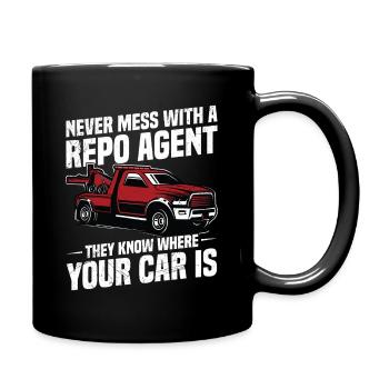 Agent de récupération de voitures de la police Friends - Mug uni - noir - Droite