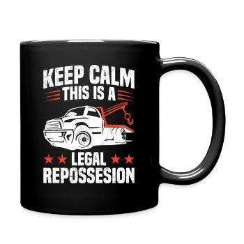 Agent de récupération d’actifs Agent de récupération d’actifs Saisie de voiture - Mug uni - noir - Droite