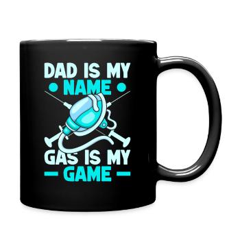 Anesthésiste Papa Mon nom est Anesthésie - Mug uni - noir - Droite
