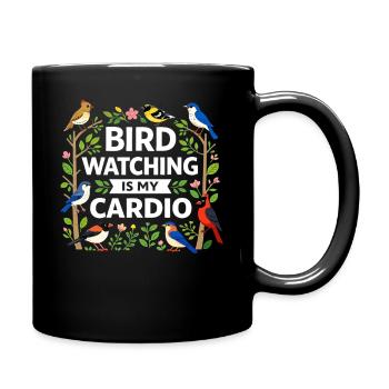Bird Watching Birding Bird Watcher Bird Nerd - Full Colour Mug - black - Right