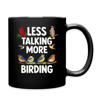Bird Watching Birding Bird Watcher Bird Nerd - Full Colour Mug - black - Right