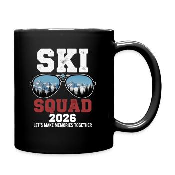 Ski Squad 2026 Skiurlaub - Tasse einfarbig - Schwarz - Rechts