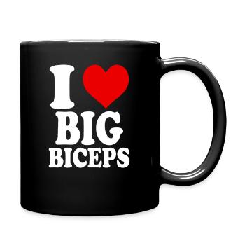 J’adore les gros biceps drôle GYM Fitness Gym - Mug uni - noir - Droite