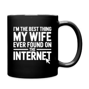Dictons sur Internet : cadeau drôle - Mug uni - noir - Droite