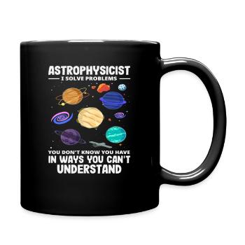 Astrophysicien Problem Solvant Problèmes Drôle de Diction - Mug uni - noir - Droite