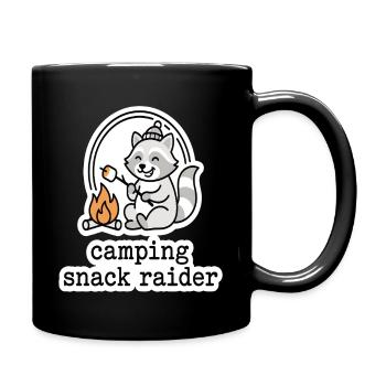 Motif de Snack Raider de camping - Mug uni - noir - Droite