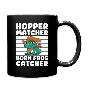 Frog Catcher Hopper Matcher Frog - Tasse einfarbig - Schwarz - Rechts