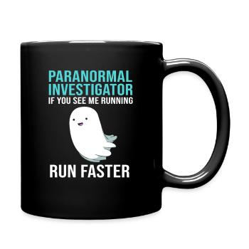 Paranormal Geist Geister Gespenst gespenstisch - Tasse einfarbig - Schwarz - Rechts