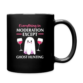 Paranormal Geist Geister Gespenst gespenstisch - Tasse einfarbig - Schwarz - Rechts