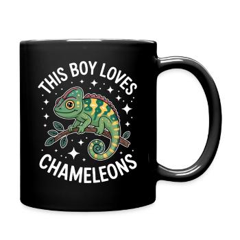 Chameleon Sayings Funny Chameleons Gift - Full Colour Mug - black - Right