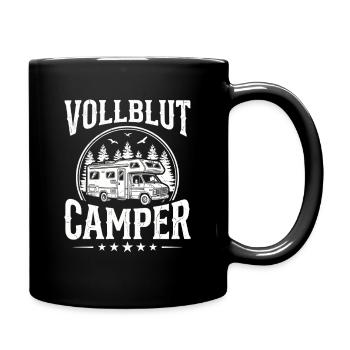 Camper Shirt for Real Camping Fans - Full Colour Mug - black - Right